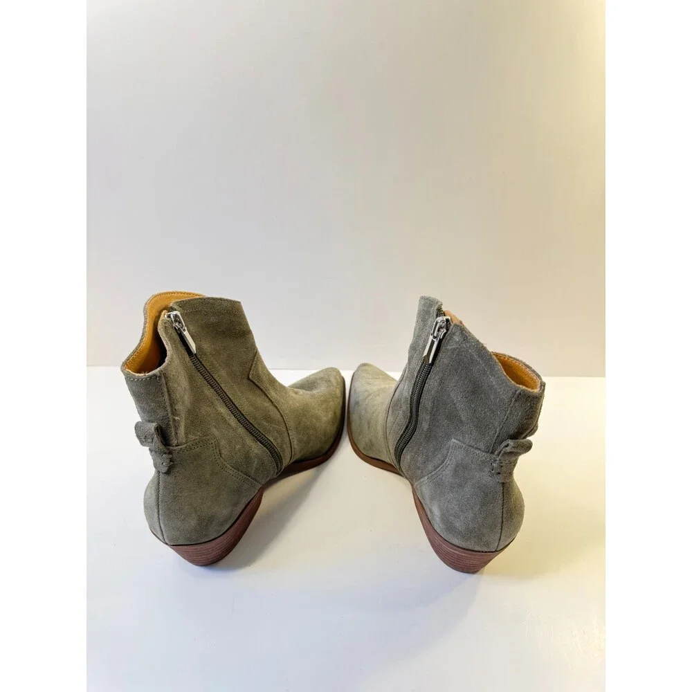 Crown Vintage Womens Razia Western Bootie Green US 8